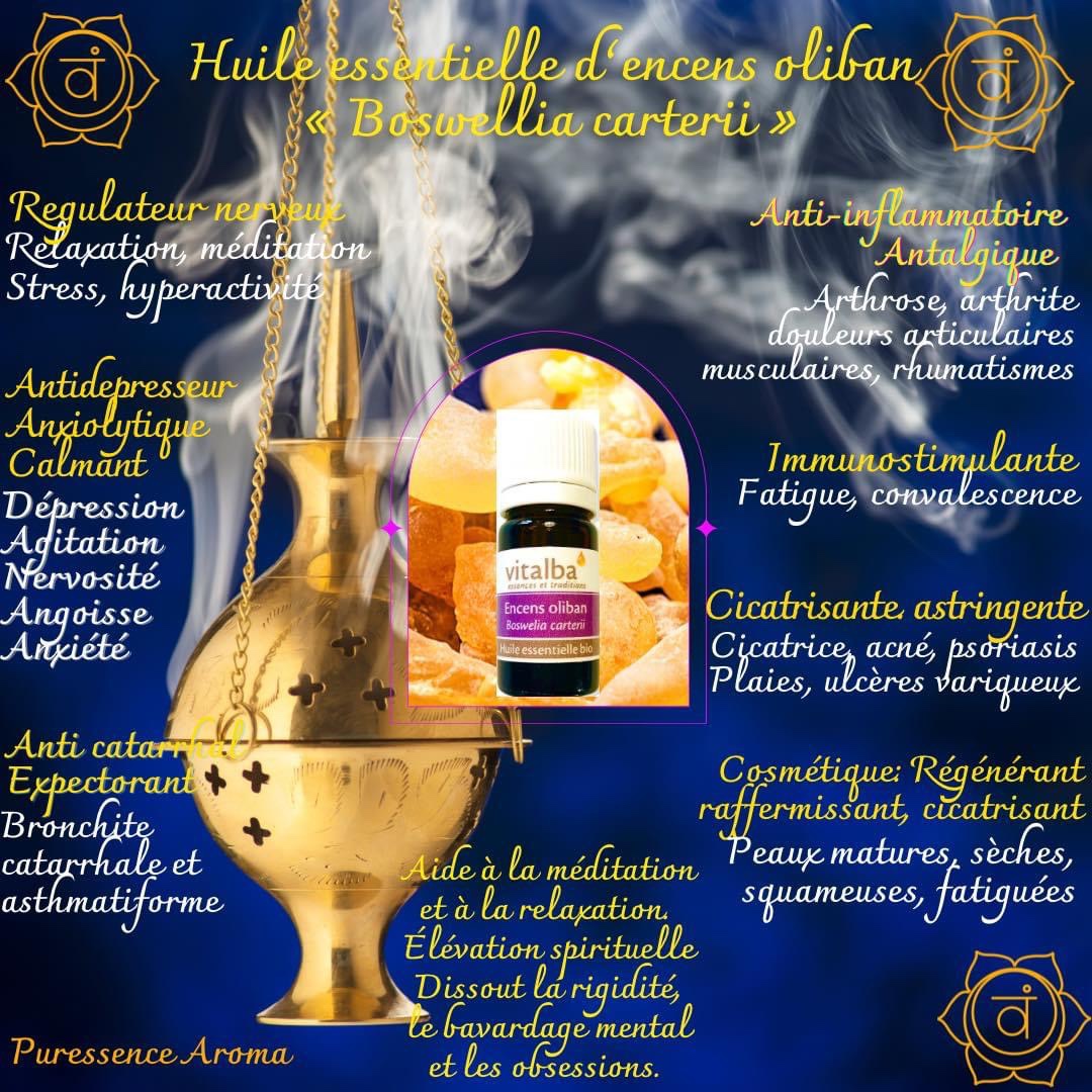 Huile essentielle d'encens oliban — Chemin d'arômes